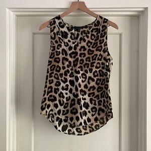 Banana Republic Leopard Print Sleeveless Top - XS